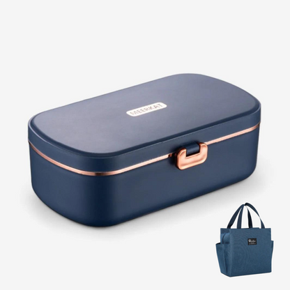 Lunch box chauffante en inox 18/8 (Sac isotherme offert)